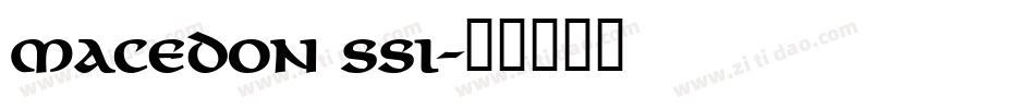 Macedon SSi字体转换